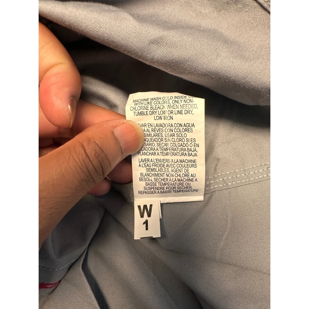 Wrangler Mens Relaxed Stretch Short Sleeve Shirt Gray Sunglass Cleaner XL NWOT - Picture 9 of 10